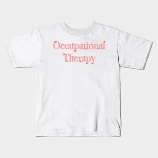 Occupational Therapy Mini Flowers - Pink and Red Kids T-Shirt